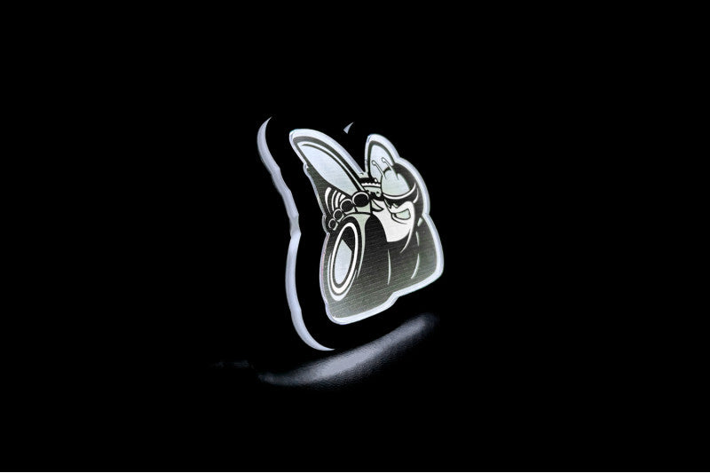 Dodge Illuminated LED Radiator Grille Emblems and Badges with Scatpack (type 1) logo Dodge Led emblems decoinfabric