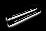 Ford Mustang VII 2023+ Illuminated LED Door Sill Plates With Mustang Dark Horse Logo Ford Led Door Sills opdesign