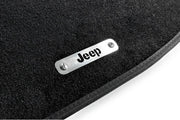 Stainless Steel Floor Mats Emblems Set Badges with Jeep Logo Car Mats Badges Decoin