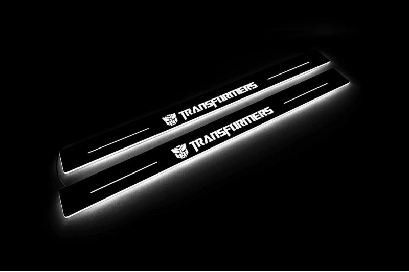 Chevrolet Camaro V 2009-2015 Auto Door Sills With Transformers Logo Chevrolet Led Door Sills opdesign