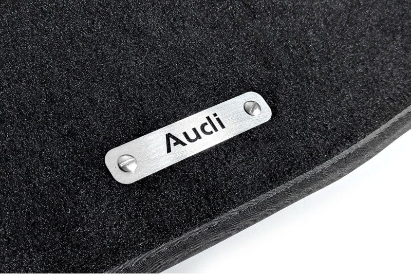 Stainless Steel Floor Mats Emblems Set Badges with Audi Logo Car Mats Badges Decoin