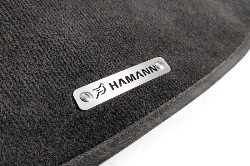 Stainless Steel Floor Mats Emblems Set Badges for BMW with Hamann Logo Car Mats Badges Decoin