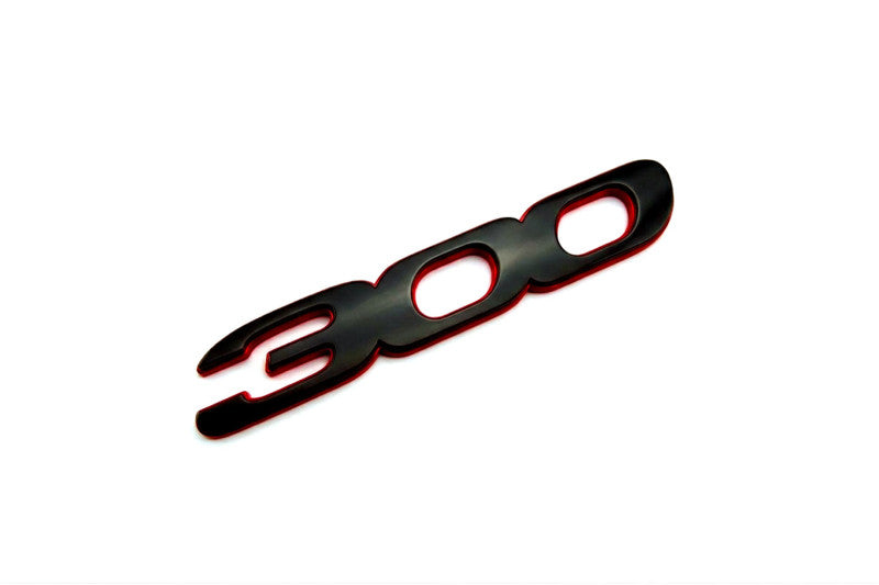 Chrysler tailgate trunk rear 3D emblem with 300 logo (type MIXT) Var. 1 Chrysler emblems decoinfabric