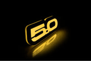 Ford Illuminated LED Radiator Grille Emblems and Badges with Mustang 5.0 (type 1) logo Ford Led Emblems decoinfabric