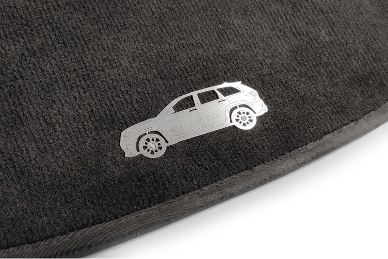 Jeep Grand Cherokee IV TrackHawk (2018-2021) Floor Mat Emblem Set – Stainless Steel Badges Car Mats Badges Decoin