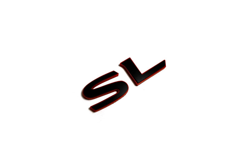 Nissan X-Trail T32 tailgate trunk rear 3D emblem with SL logo (Type MIXT) Nissan emblems decoinfabric