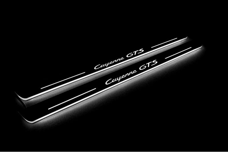 Porsche Cayenne Coupe illuminated door sills with logo Cayenne GTS