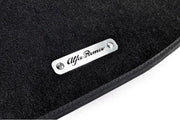 Stainless Steel Floor Mats Emblems Set Badges with Alfa Romeo Logo Car Mats Badges Decoin