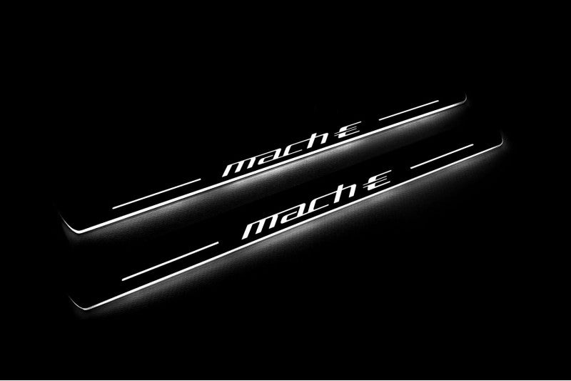 Mustang Mach-E 2020+ LED Door Sills PRO With Logo Mach-E