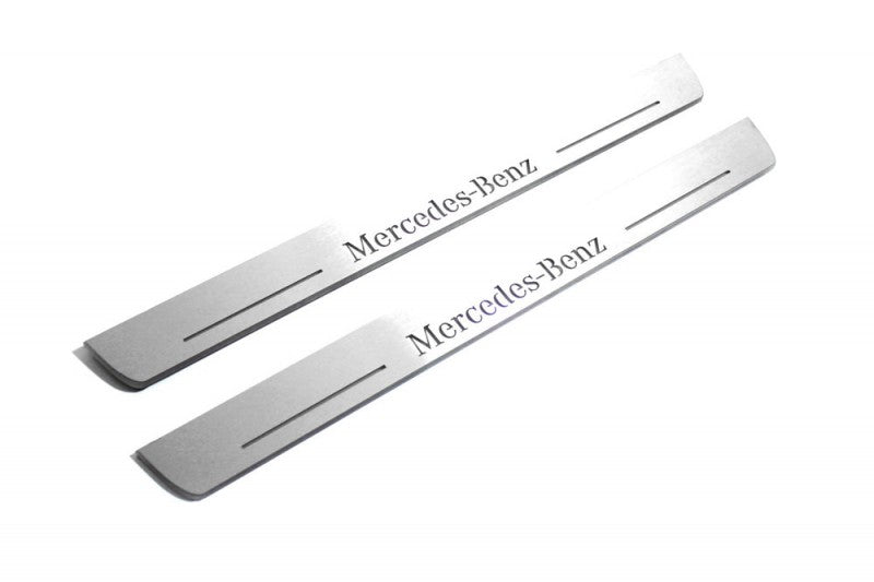 Mercedes GLS I 2015-2019 Led Door Sills With Logo Mercedes-Benz