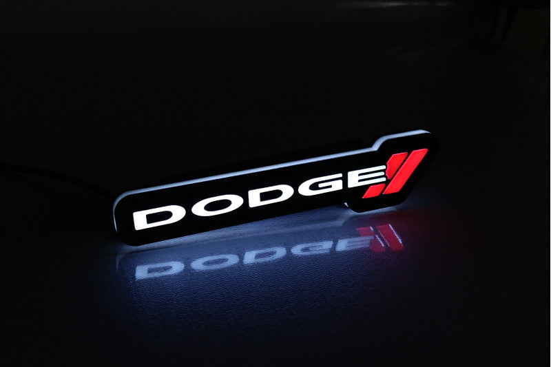 Dodge Illuminated LED Radiator Grille Emblems and Badges with Dodge (type 1) logo Dodge Led emblems decoinfabric