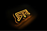 Ford Illuminated LED Radiator Grille Emblems and Badges with RTR (type 2) logo Ford Led Emblems decoinfabric