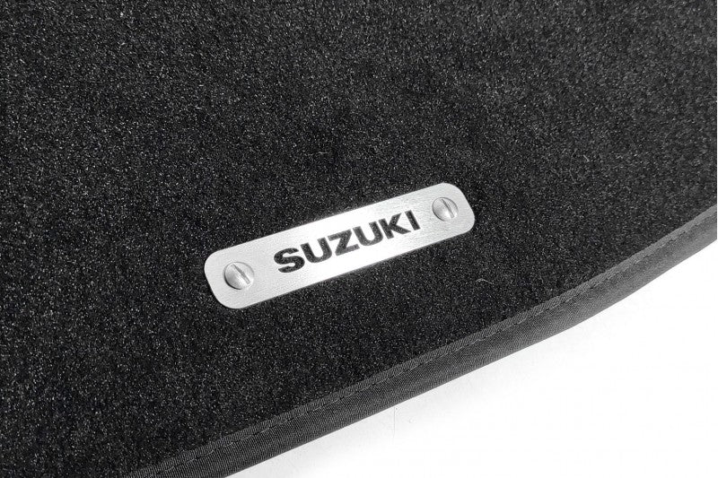 Stainless Steel Floor Mats Emblems Set Badges with Suzuki Logo Car Mats Badges Decoin