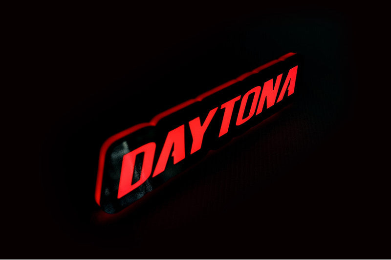 Dodge Illuminated LED Radiator Grille Emblems and Badges with Daytona logo Dodge Led emblems decoinfabric