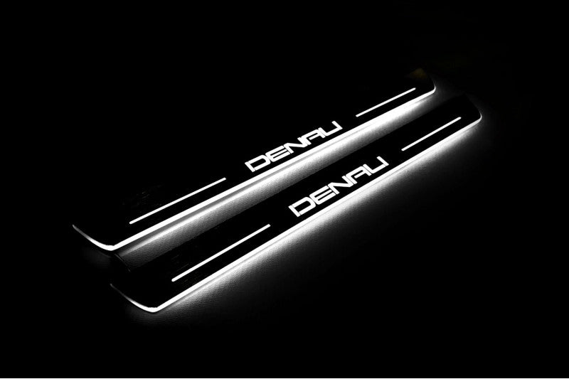 GMC Terrain II 2018+ LED Door Sill With Logo DENALI GMC Led Door Sills opdesign