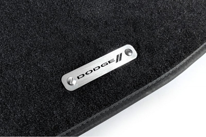 Stainless Steel Floor Mats Emblems Set Badges with Dodge Logo Car Mats Badges Decoin