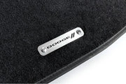 Stainless Steel Floor Mats Emblems Set Badges with Dodge Logo Car Mats Badges Decoin