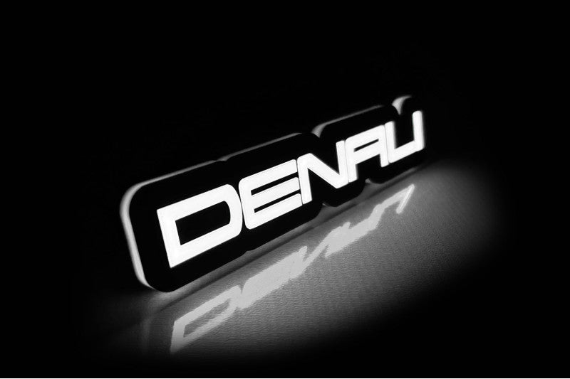 GMC Illuminated LED Radiator Grille Emblems and Badges with Denali logo GMC Led Emblems decoinfabric