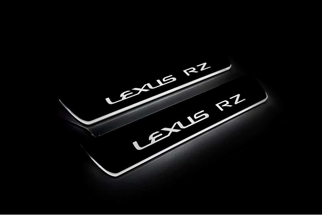 Lexus RZ 2022+ LED Door Sills PRO With Logo Lexus RZ Lexus Led Door Sills opdesign