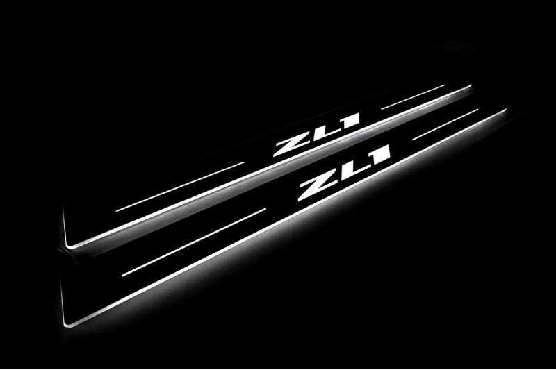 Chevrolet Camaro VI 2016+ Auto Door Sills With Logo ZL1