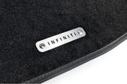 Stainless Steel Floor Mats Emblems Set Badges with Infiniti Logo Car Mats Badges Decoin
