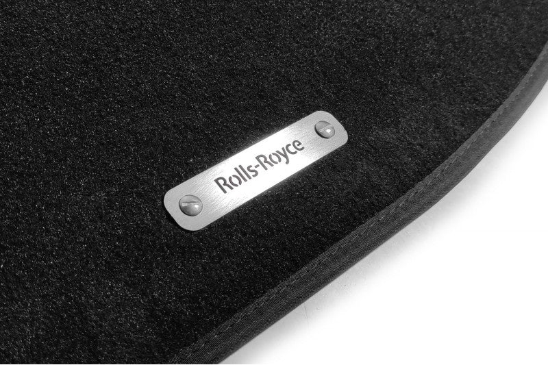 Stainless Steel Floor Mats Emblems Set Badges with Rolls-Royce Logo Car Mats Badges Decoin