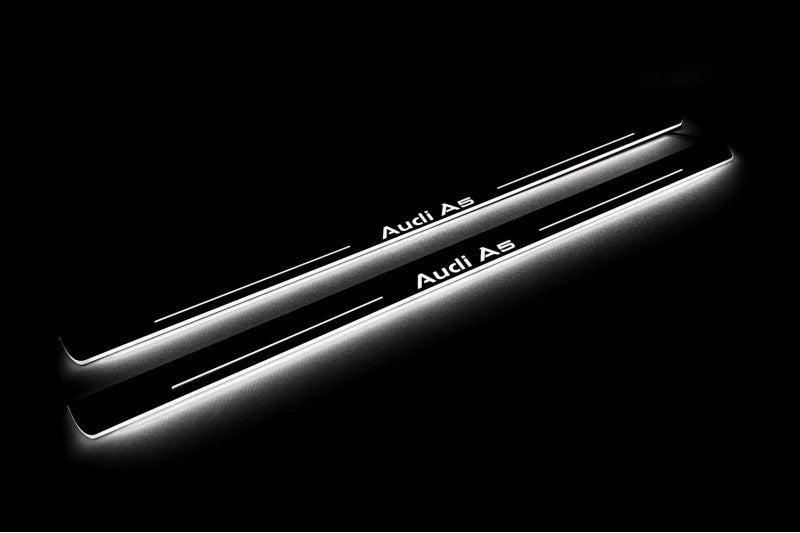 Audi A5 II 2016+ Led Door Sills With Logo Audi A5 Audi Led Door Sills opdesign