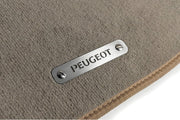 Stainless Steel Floor Mats Emblems Set Badges with Peugeot Logo Car Mats Badges Decoin