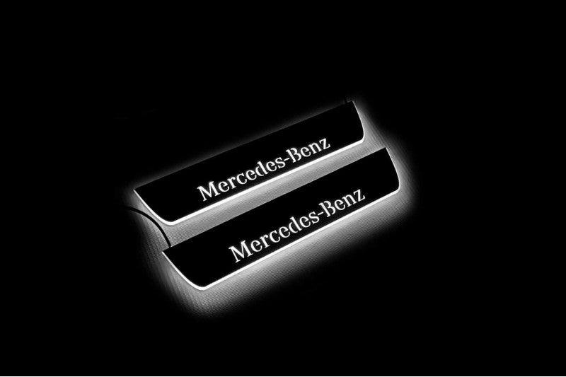 Mercedes GLE I W166 2015-2019 LED Car Door Sill With Logo Mercedes-Benz