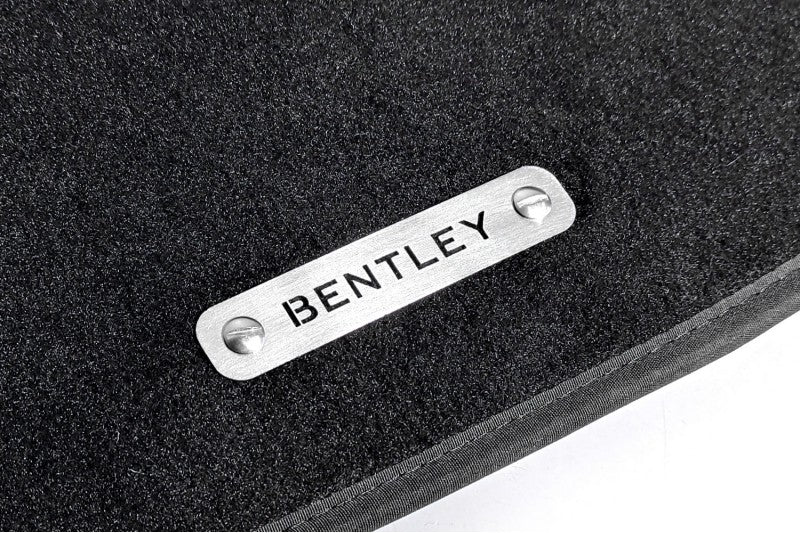 Stainless Steel Floor Mats Emblems Set Badges with Bentley Logo Car Mats Badges Decoin
