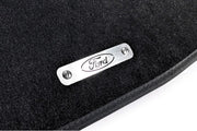 Stainless Steel Floor Mats Emblems Set Badges with Ford Logo Car Mats Badges Decoin