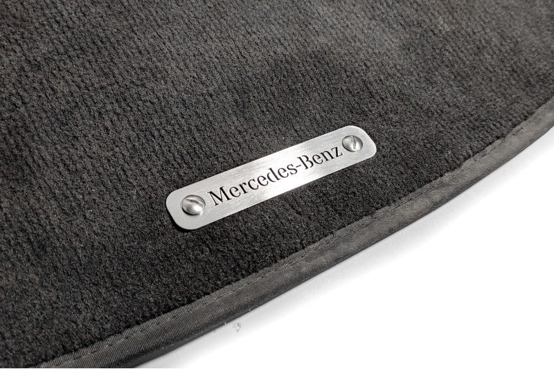 Stainless Steel Floor Mats Emblems Set Badges with Mercedes Logo Car Mats Badges Decoin