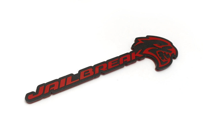 Dodge Challenger trunk rear emblem between tail lights with Jailbreak Hellcat logo (BIG Size) Dodge emblems decoinfabric