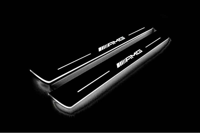 Mercedes G-Class W464 2018+ LED Door Sills PRO With Brabus G800 Logo (Copy) Mercedes Led Door Sills opdesign