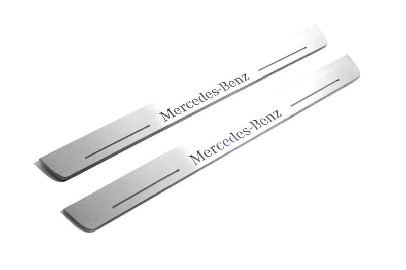 Mercedes CLS-Class II (C218) 2010-2018 Auto Door Sill Plates With Logo Mercedes-Benz