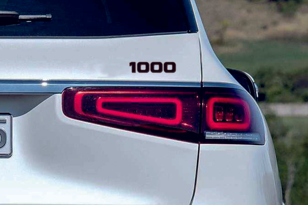 Mercedes tailgate trunk rear 3D emblem with Brabus 1000 logo (type MIXT)