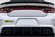 Dodge tailgate trunk rear emblem with Dodge Charger logo (type 3) Dodge emblems decoinfabric