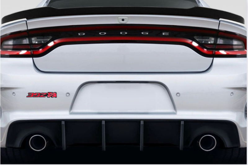 Dodge tailgate trunk rear emblem with 392 T/A logo (Type 3) Dodge emblems decoinfabric