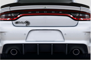 Dodge Emblem & Badge Set - Grille and Tailgate Challenger + Hellcat logo Dodge emblems decoinfabric