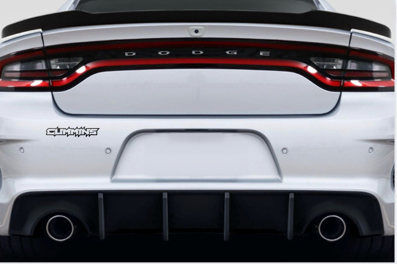 Dodge tailgate trunk rear emblem with Cummins logo (type 4) Dodge emblems decoinfabric