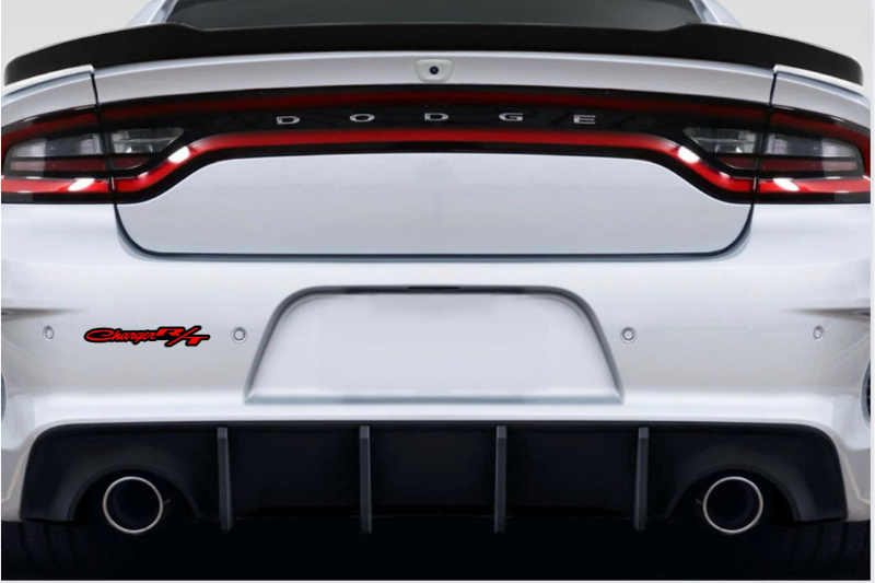 Dodge tailgate trunk rear emblem with Charger R/T logo Dodge emblems decoinfabric