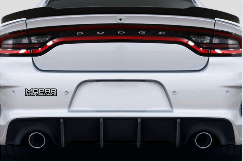 Dodge tailgate trunk rear emblem with Mopar Performance logo