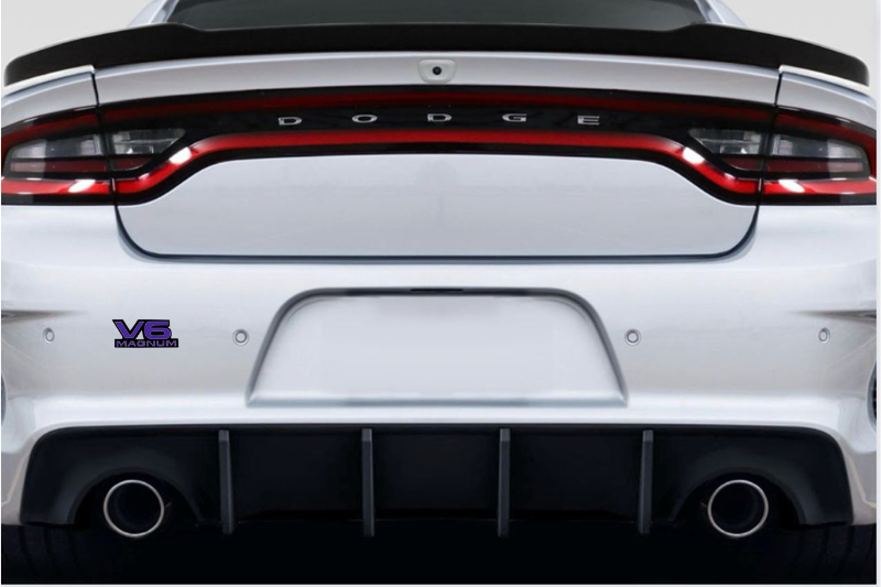 Dodge tailgate trunk rear emblem with V6 Magnum logo