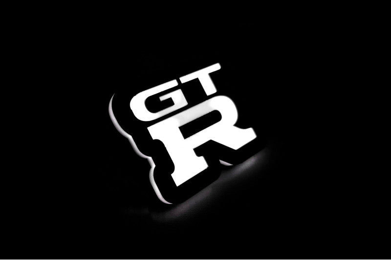 Nissan Illuminated LED Radiator Grille Emblems and Badges with GT-R (type 2) logo Nissan Led Emblems decoinfabric