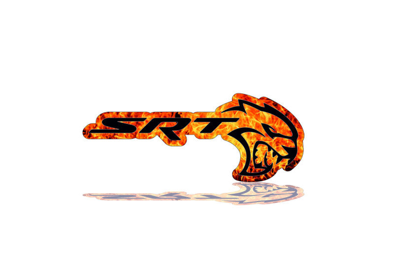 Jeep Emblem & Badges set with SRT Hellcat Fire logo