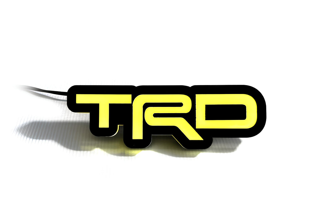 Toyota Illuminated LED Radiator Grille Emblems and Badges with TRD logo Toyota Led Emblems decoinfabric