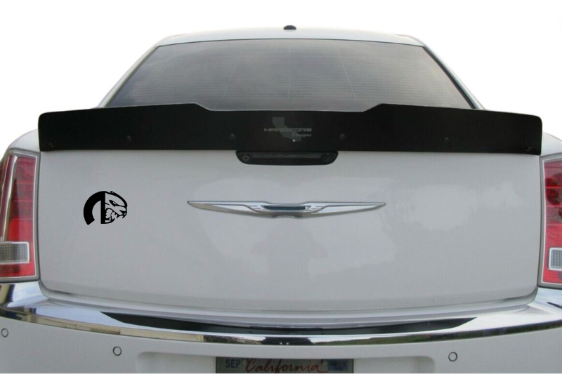 Chrysler tailgate trunk rear emblem with Mopar Hellcat logo Chrysler emblems decoinfabric