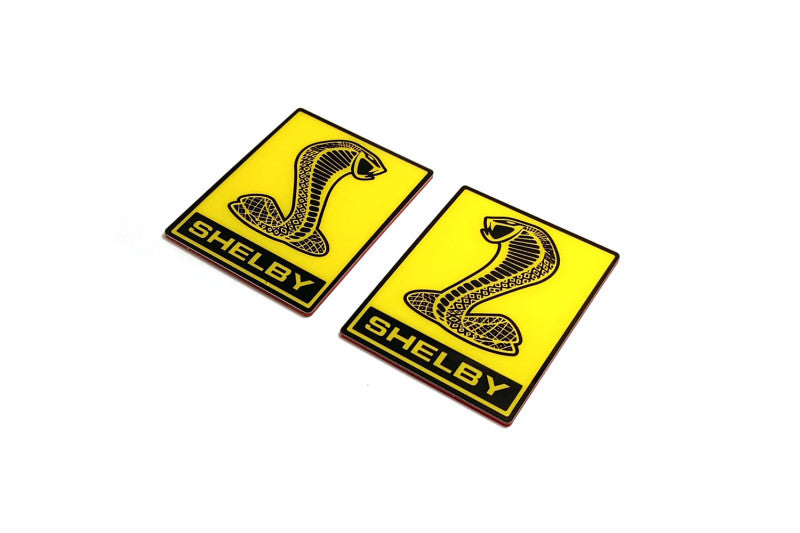 Ford Mustang emblem for fenders with Snake Shelby logo Ford emblems decoinfabric