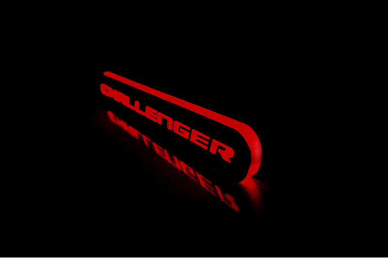 Dodge Illuminated LED Radiator Grille Emblems and Badges with Challenger (type 1) logo Dodge Led emblems decoinfabric