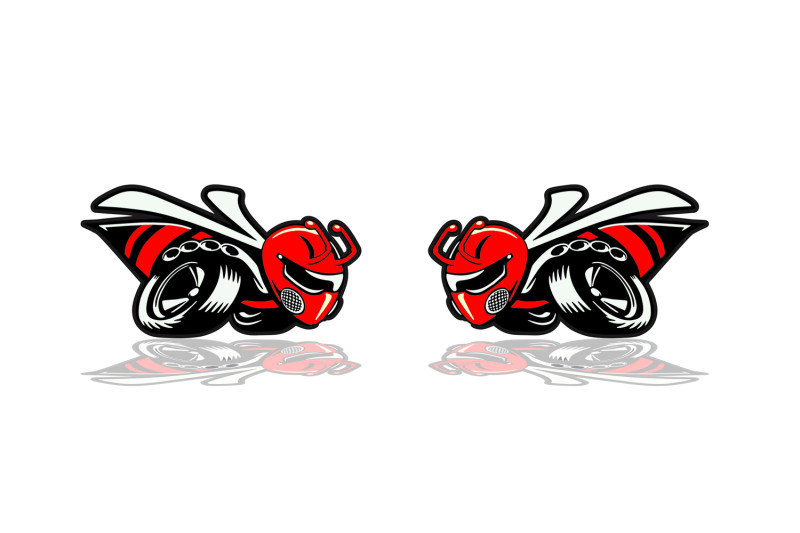 DODGE emblem for fenders with 1320 Scat Pack logo (type 3)